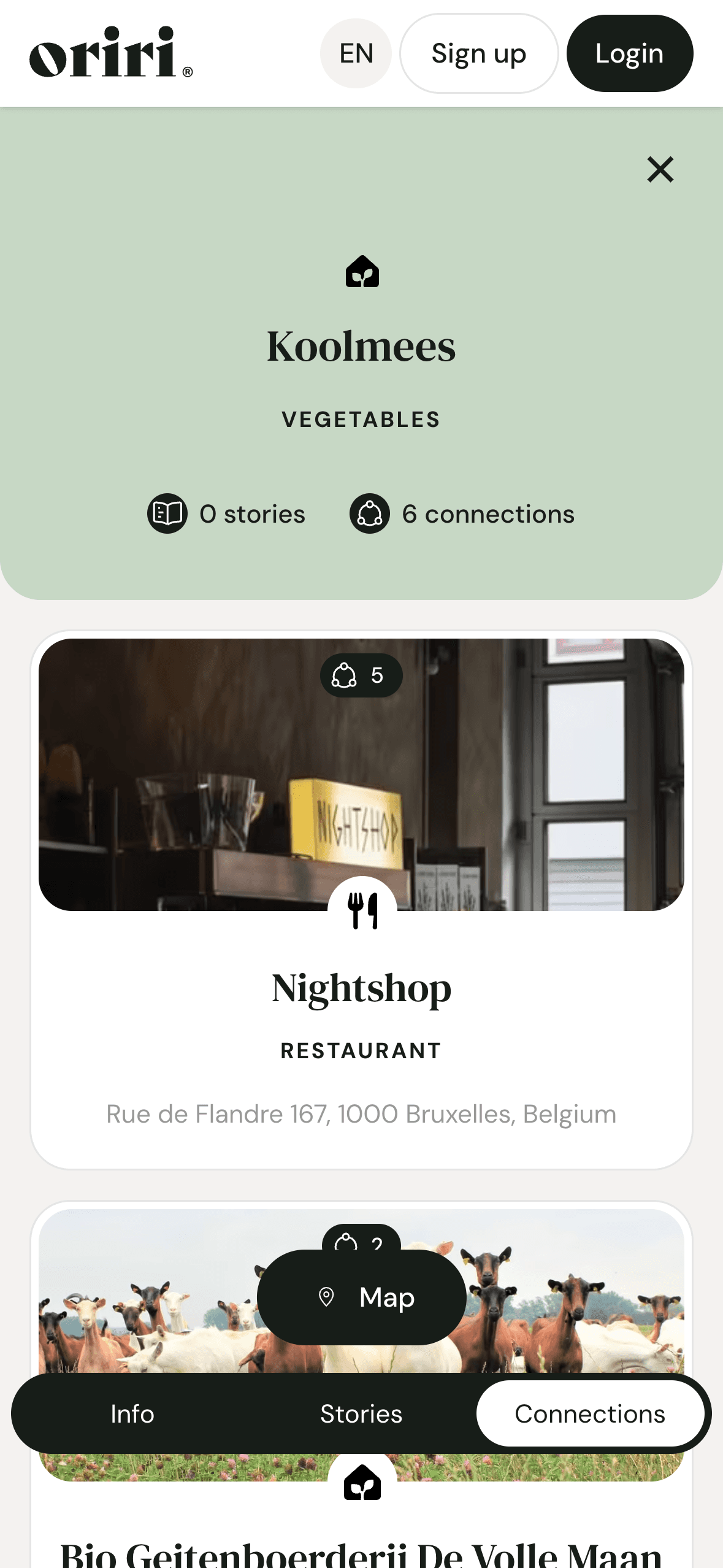 Showcase your network. Feature the chefs and shops you collaborate with.